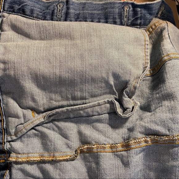 RailsCustomRigginsLettermanDistressed Denim Jacket - Picture 11 of 12